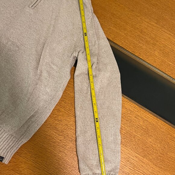 Eddie Bauer Quarter-Zip Sweater – Medium – Heathered Oatmeal - Picture 3 of 6